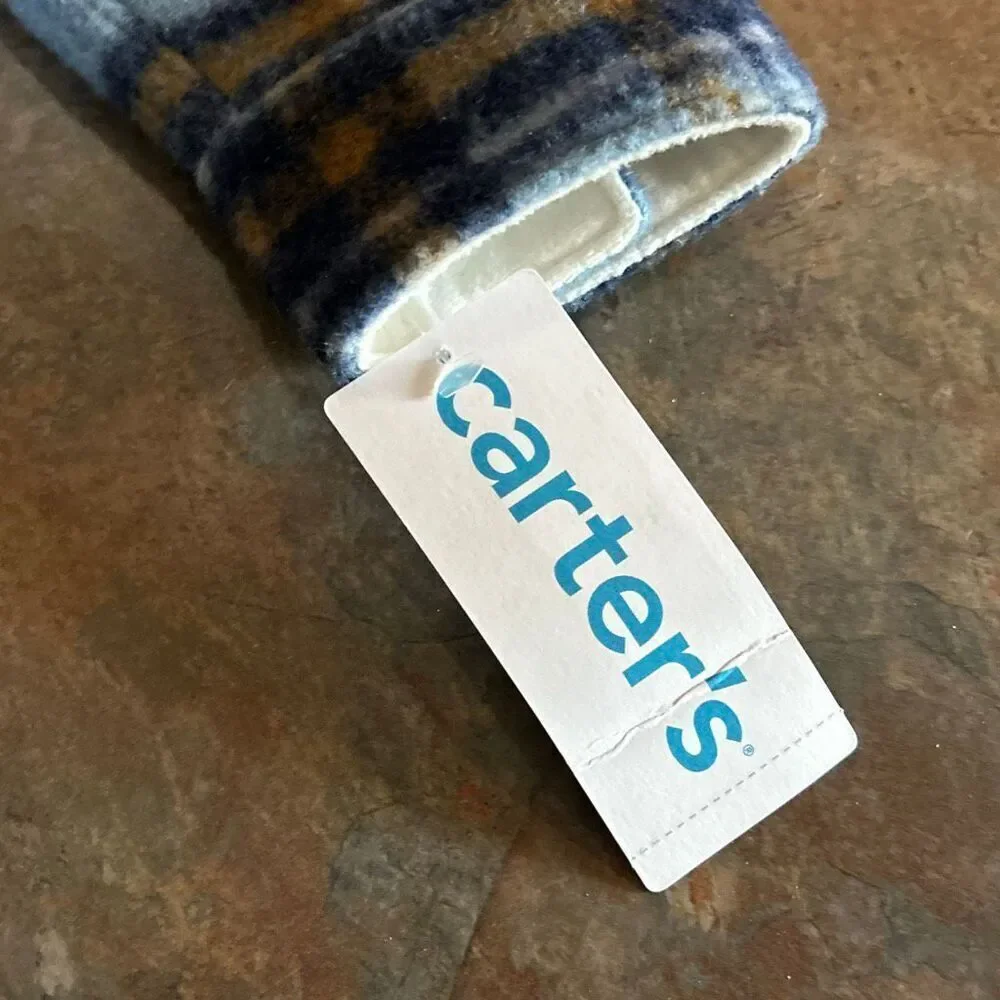 Carter’s Blue Plaid Shacket 2T NWT Lined Shirt Jacket